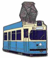 AS Straßenbahn München blau weiß*