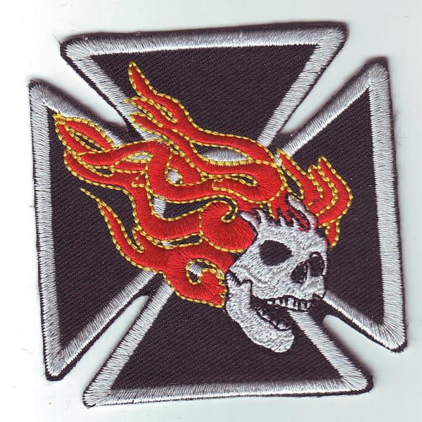 Patch FP0212 "Eisernes Kreuz mit Totenkopf"