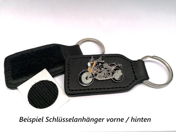 Schlüsselanhänger Roadster BMW R nine T Baujahr 2014 schwarz Seitenansicht 1212 