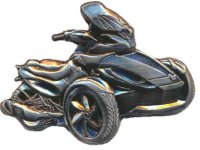 AS Can-Am Spyder ST-S Relief Keyring