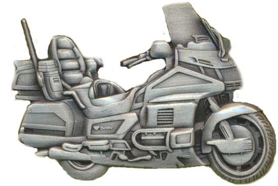 AS HONDA GL 1500 Gold Wing antique 3D Relief Keyring