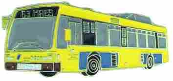 AS Bus 8683 gelb* Keyring