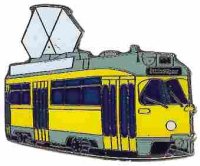 AS Straßenbahn Den Haag gelb* Keyring
