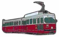 AS Straßenbahn Wien rot* Schlüsselanhänger