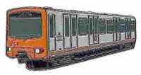 AS U-Bahnwagen 251 MIVB orange* Keyring