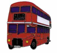 AS Bus Doppelstock England rot* Schlüsselanhänger