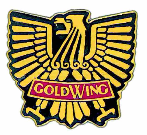 AS HONDA Gold Wing Logo rot/schw/gold